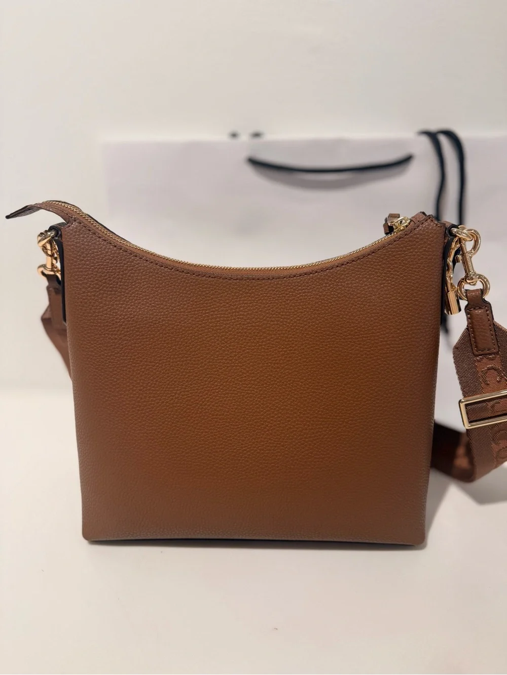 NWT Marc Jacobs drifter hobo shoulder / crossbody convertible - cognac